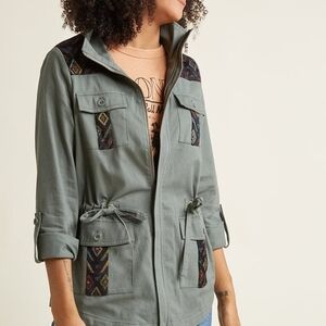 Modcloth Green Utility Jacket